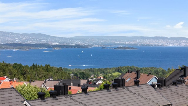 Romslig og innholdsrik leilighet med fantastisk utsikt til Oslofjorden. Foto: Stener Widnes