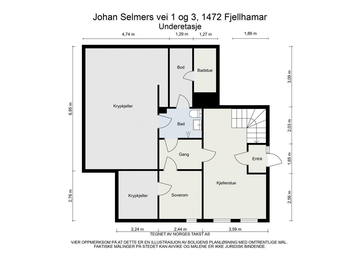 Plantegning - Underetasje