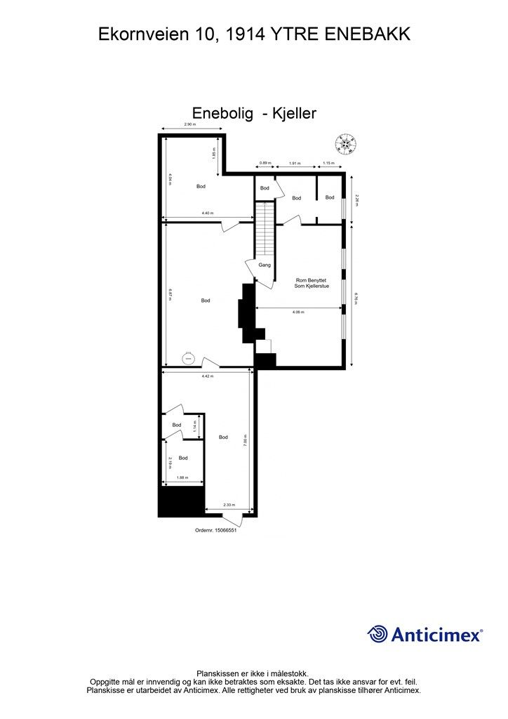 Plantegning - Kjeller