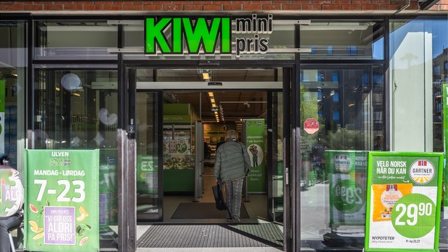 Kiwi Ulven ligger kun tre minutters gange fra leiligheten.