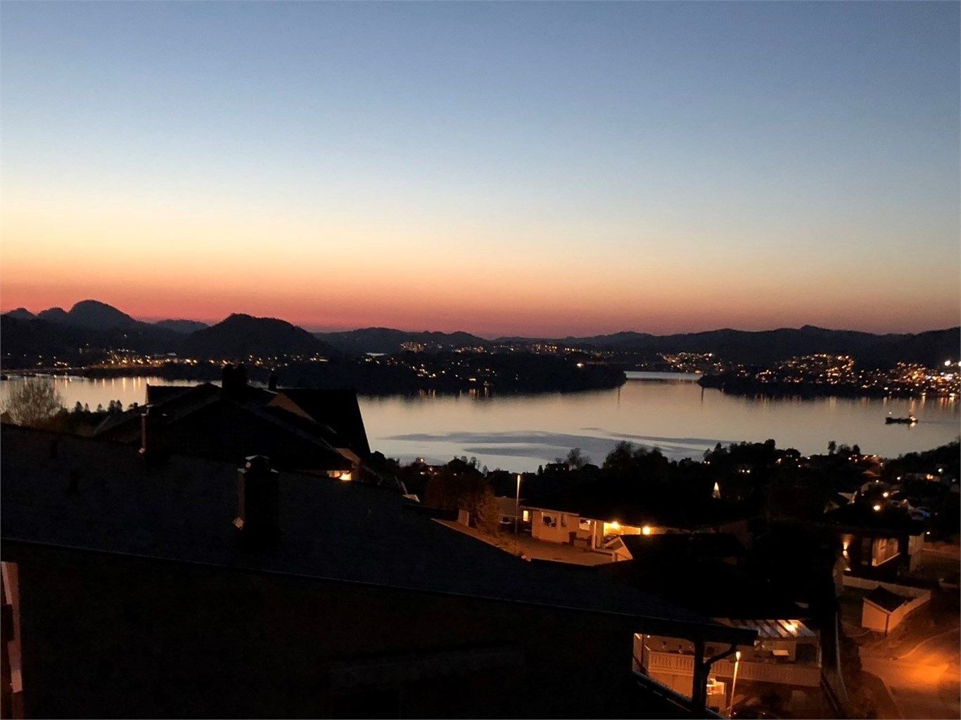 Her nytes fantastiske solnedganger. Foto: Privat