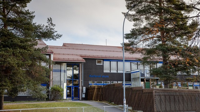 Kort og lite trafikkert skolevei til Karlsrud skole