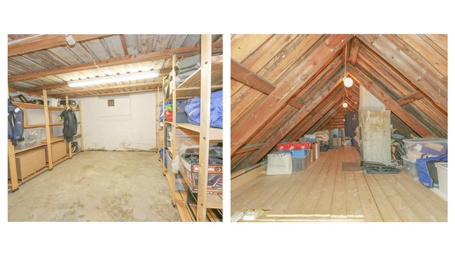 Loft og kjeller - Selgers bilde.
