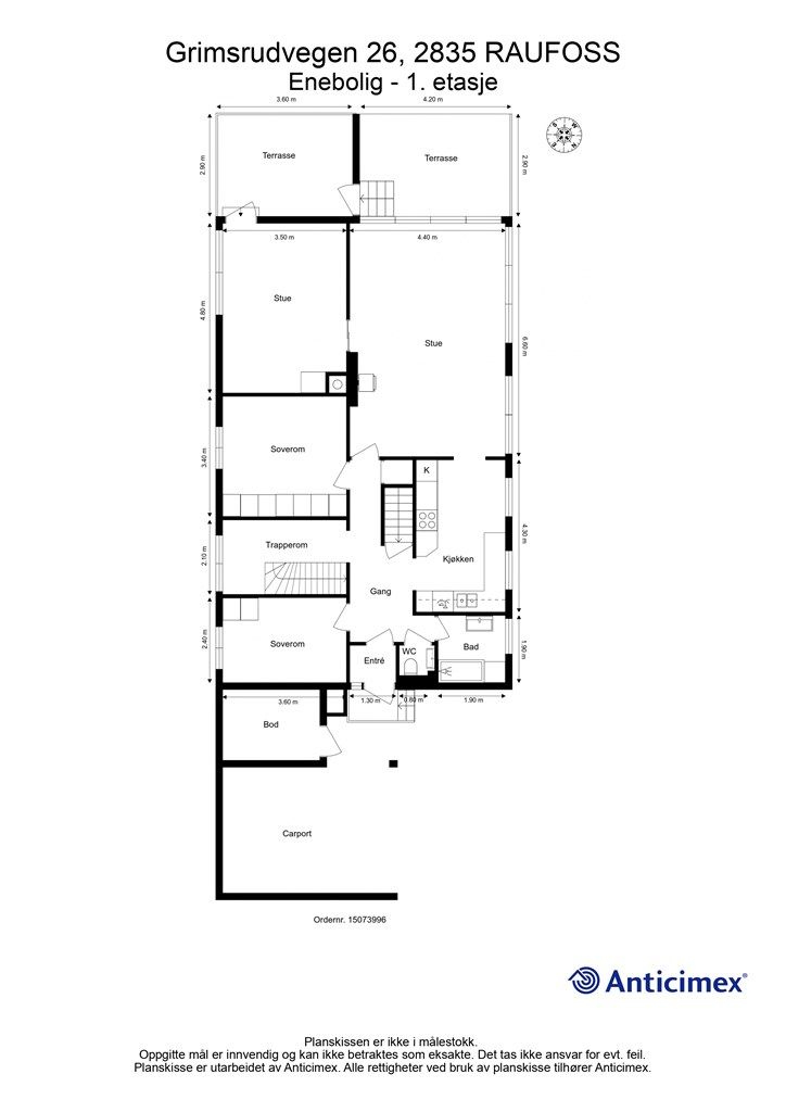 Plantegning- 1. etasje