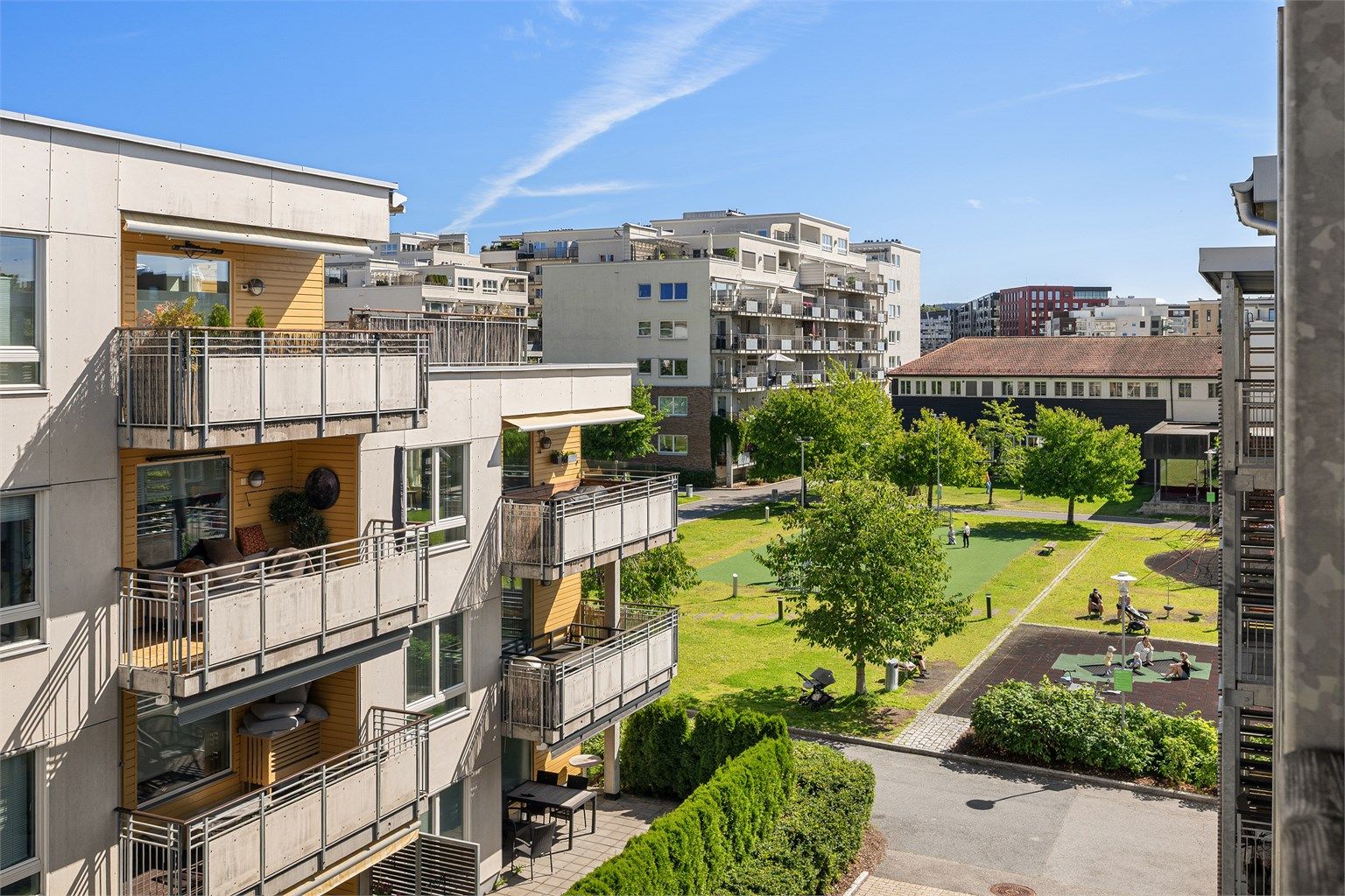 Fin utsikt mot populære Lørenparken
