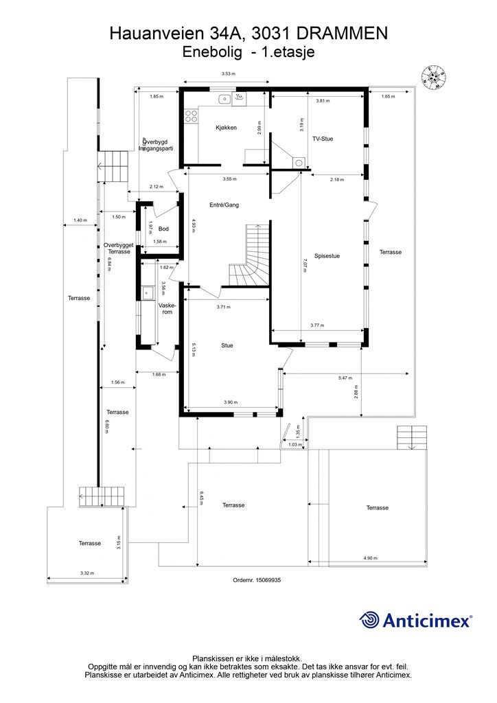 Plantegning - 1.etasje.