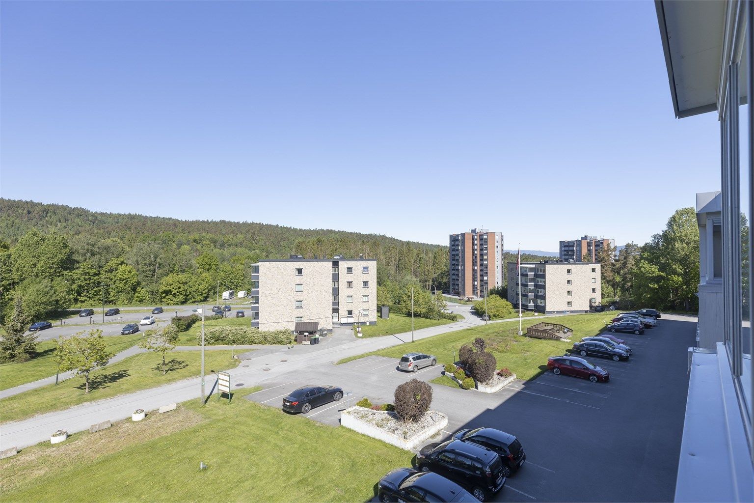 Utsikt fra balkongen