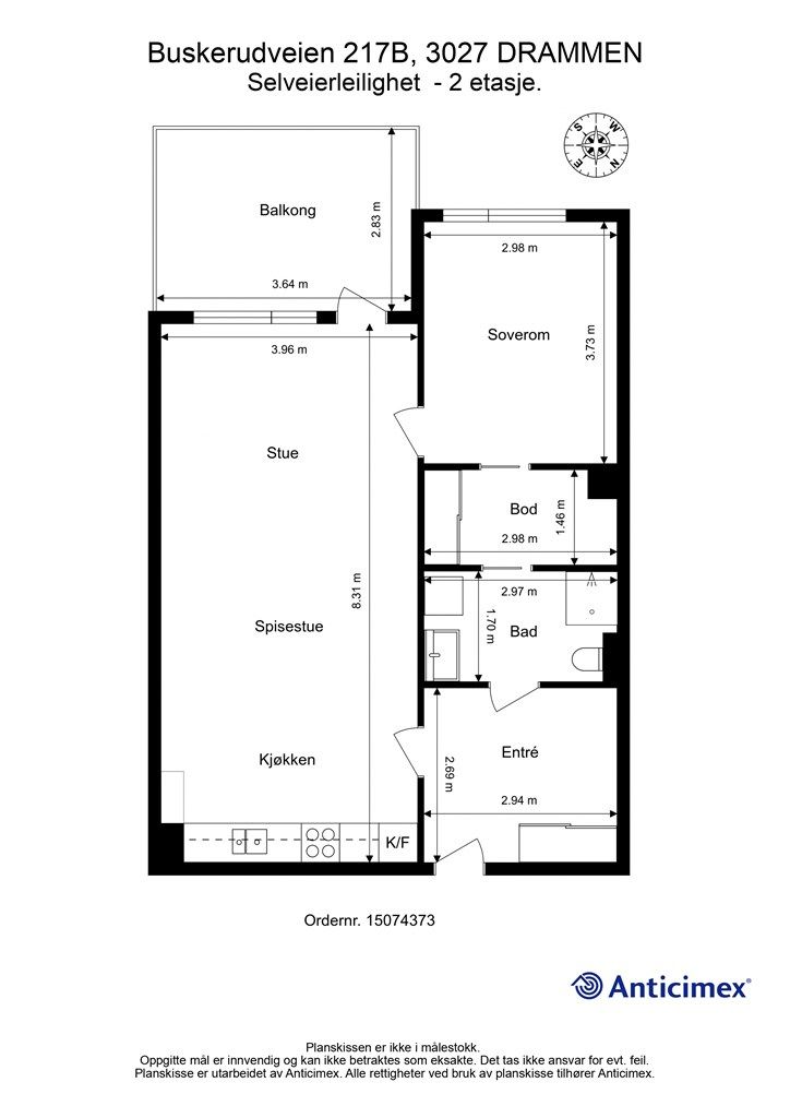 Plantegning - 2. etasje