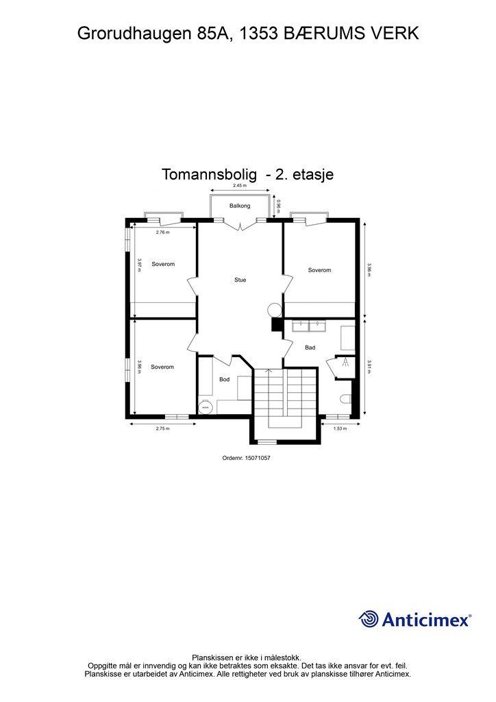 Plantegning 2. etasje