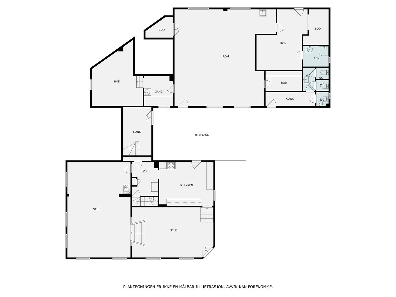 Plantegninger 1. etasje.