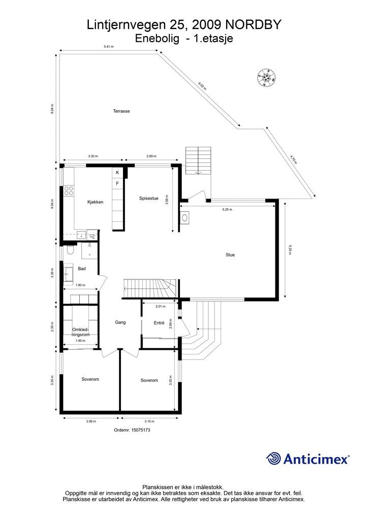 Plantegning 1.etasje.
