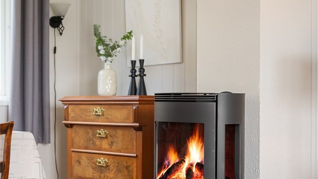 Peisen gir både varme og hygge