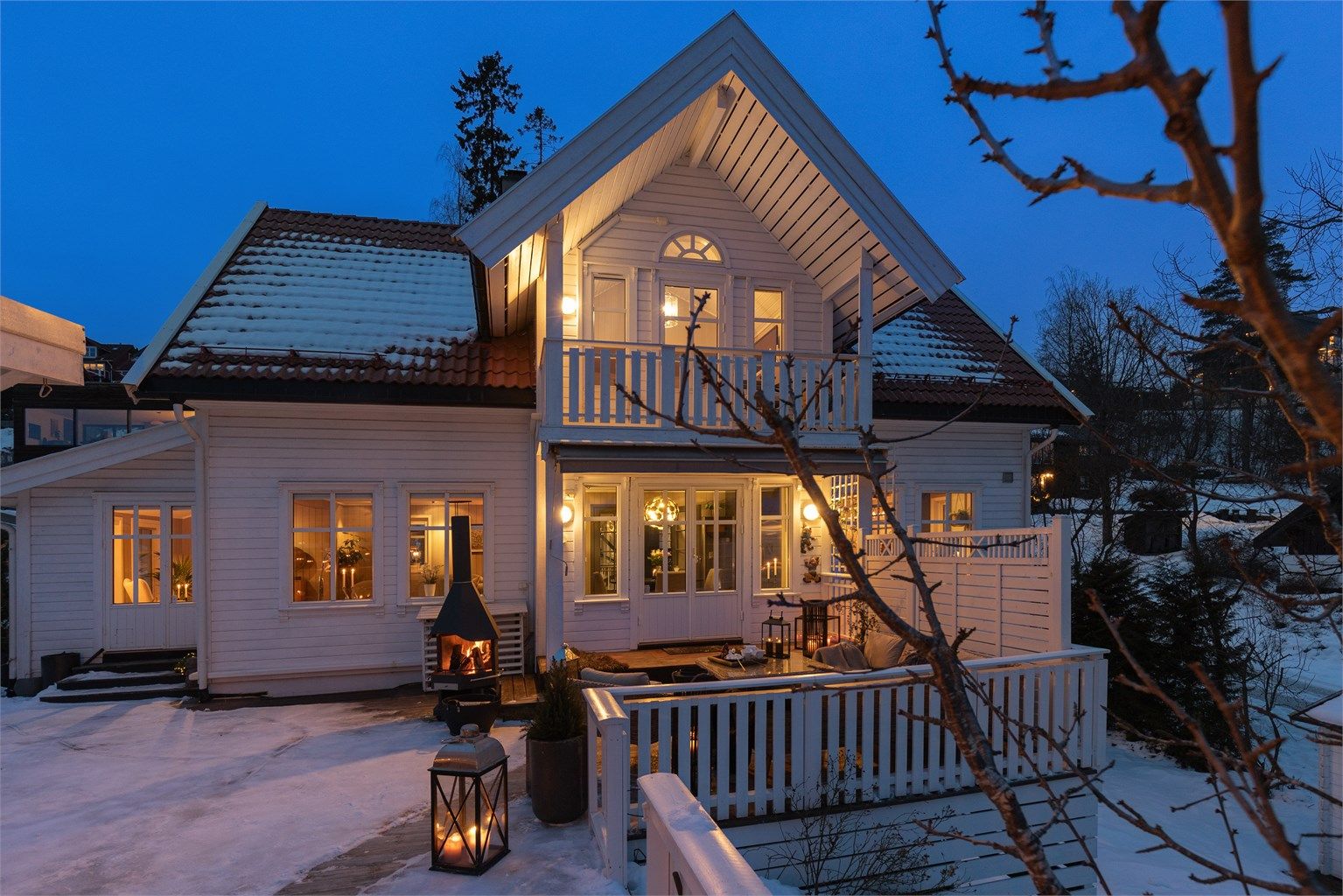 Kveldsstemning på terrassen