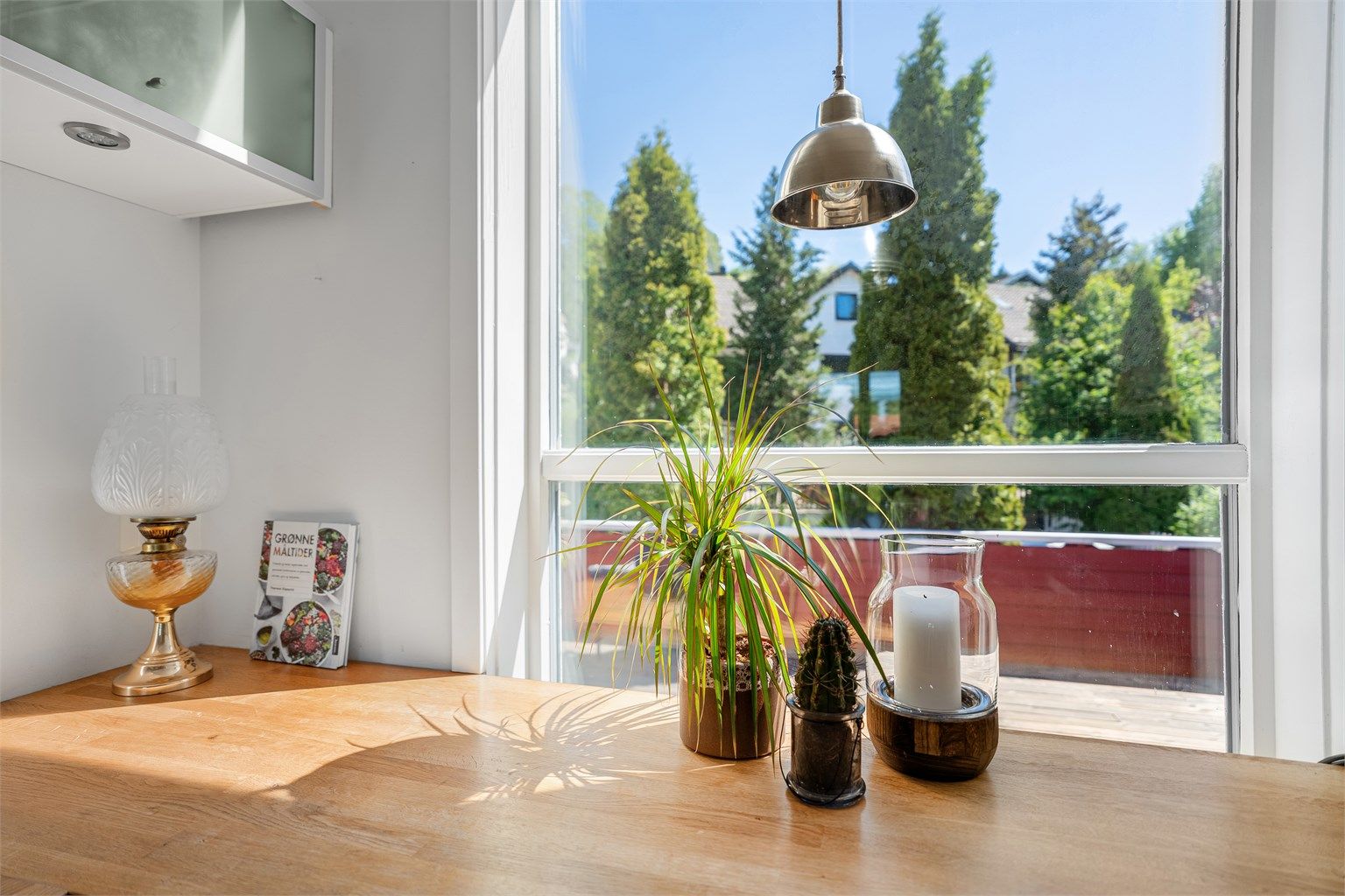 Her får en skjermet sitteplass med eget uteområde som nærmeste nabo. 