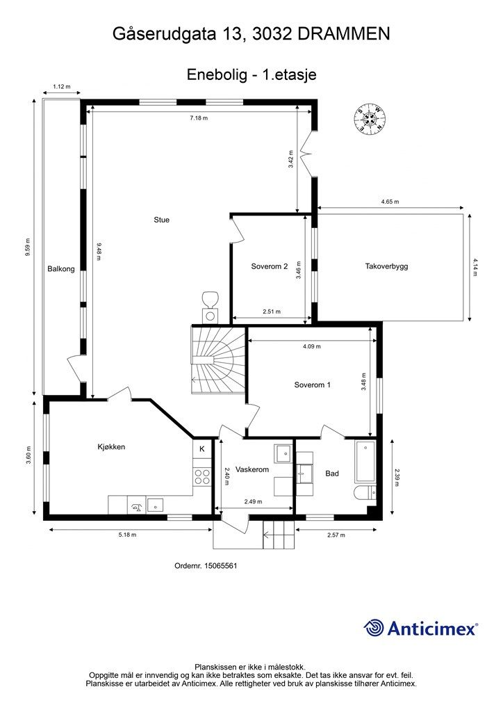 Plantegning - 1. etasje