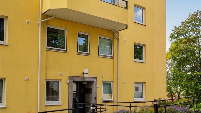 Hyggelig inngangsparti.