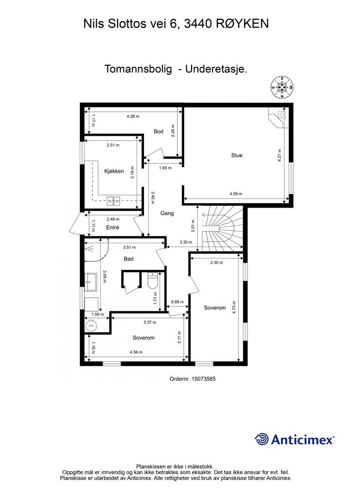 Plantegning Underetasje