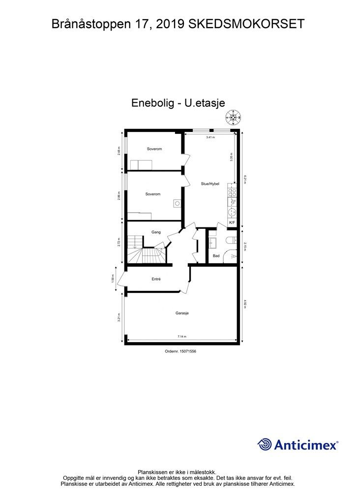 Plantegning - U.etasje