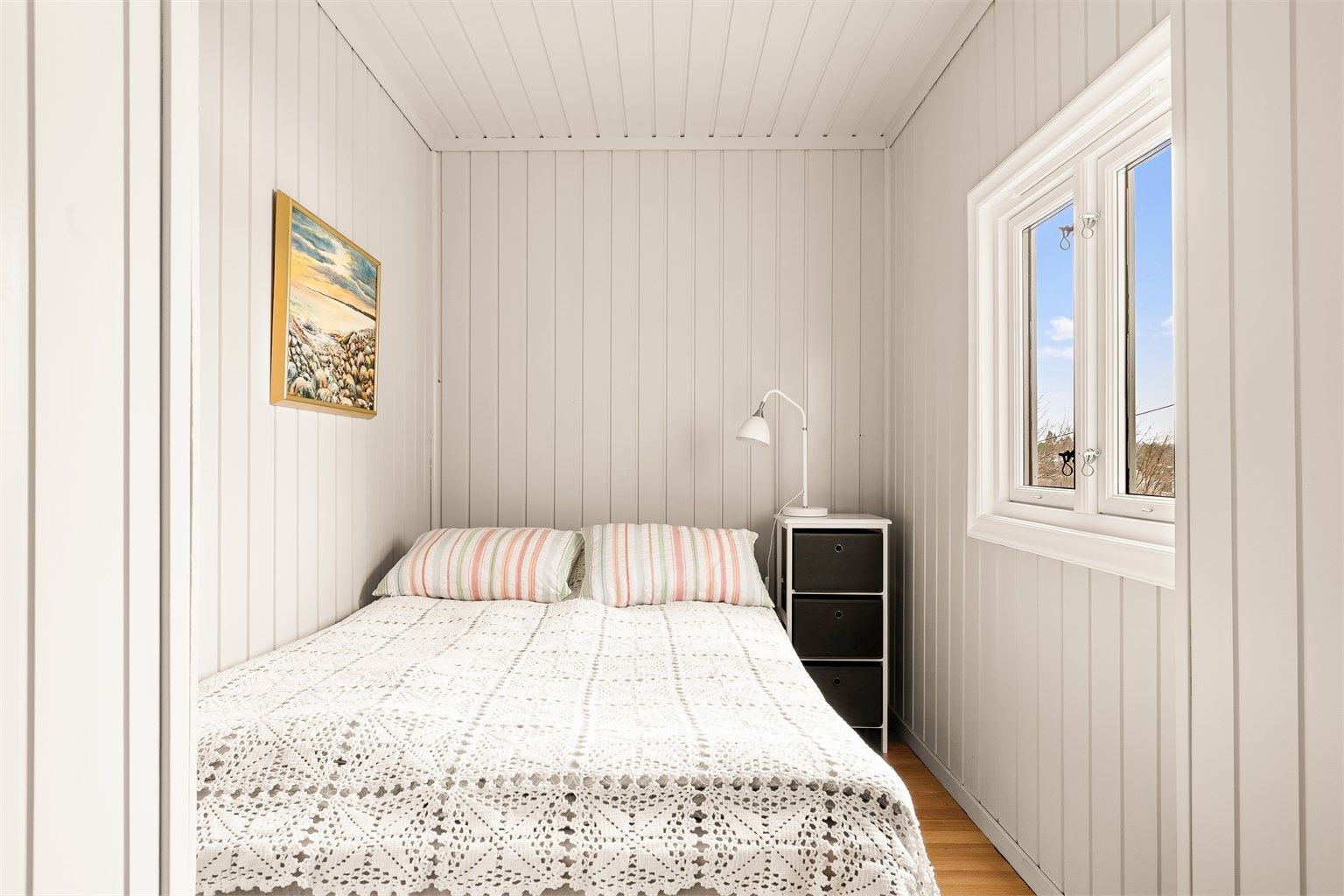 Soverom med sjøutsikt.