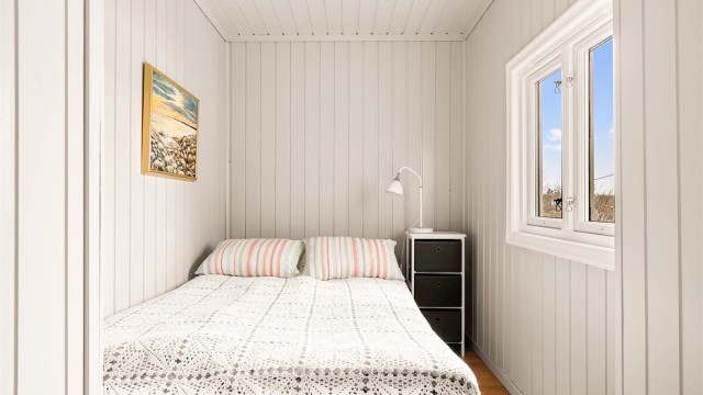 Soverom med sjøutsikt.