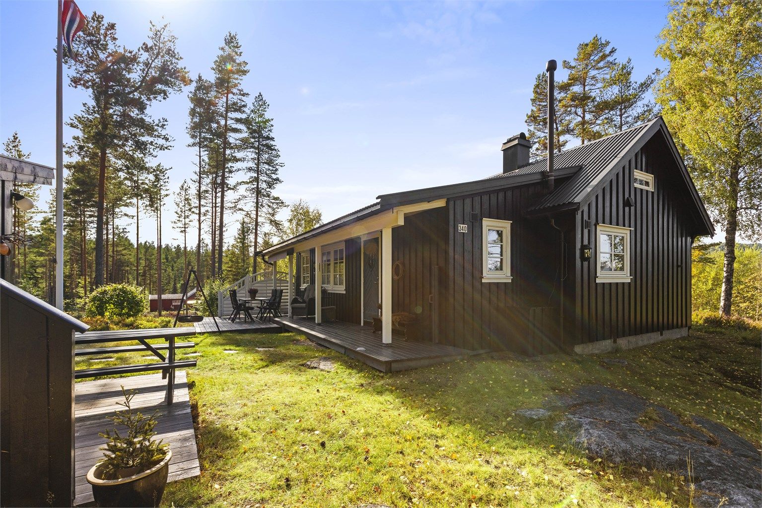 Sjarmerende fritidsbolig med usjenert beliggenhet! 

Foto: A7 Media