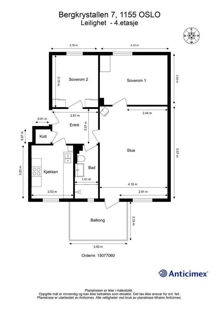 Plantegning - 4. etasje