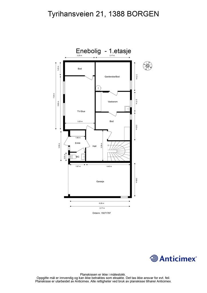 Plantegning 1.etasje.