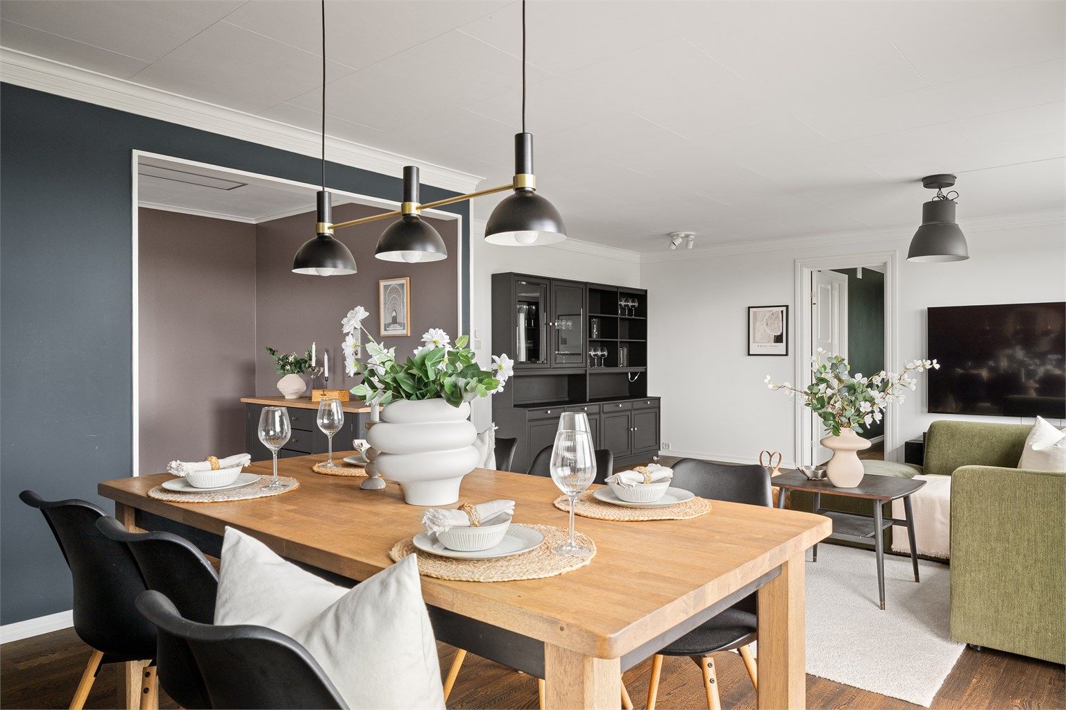 God plass til spisebord. 