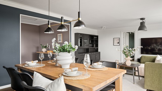 God plass til spisebord.