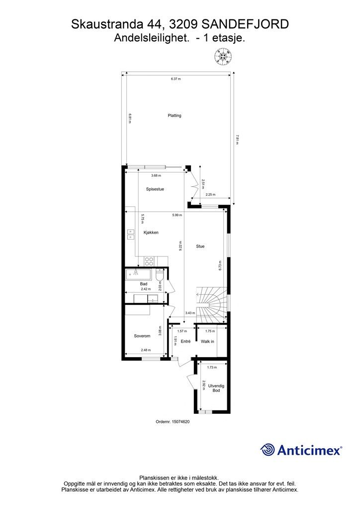 Plantegning - 1 etasje