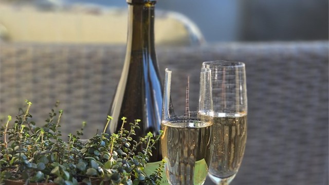 Balkongen med kveldssol