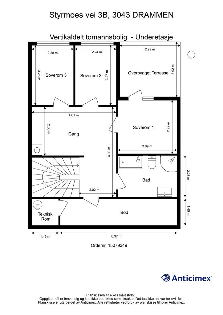 Plantegning - Underetasje