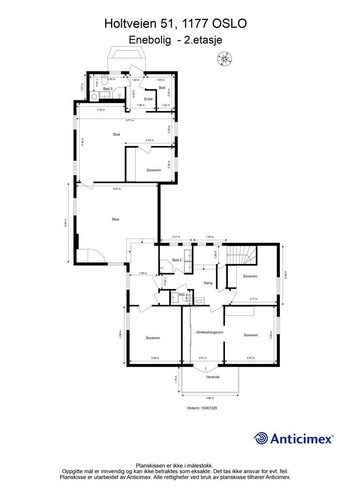 Plantegning - 2. etasje