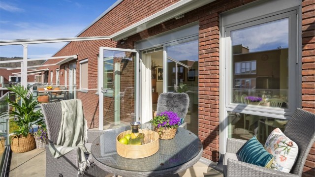 Balkongen er på 11 kvm