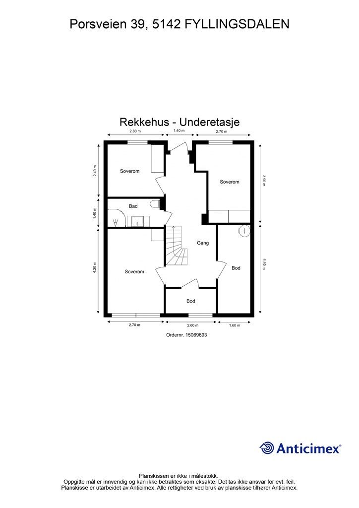 Plantegning - Underetasje