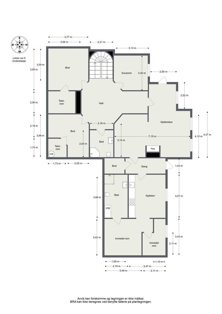 Plantegning underetasje