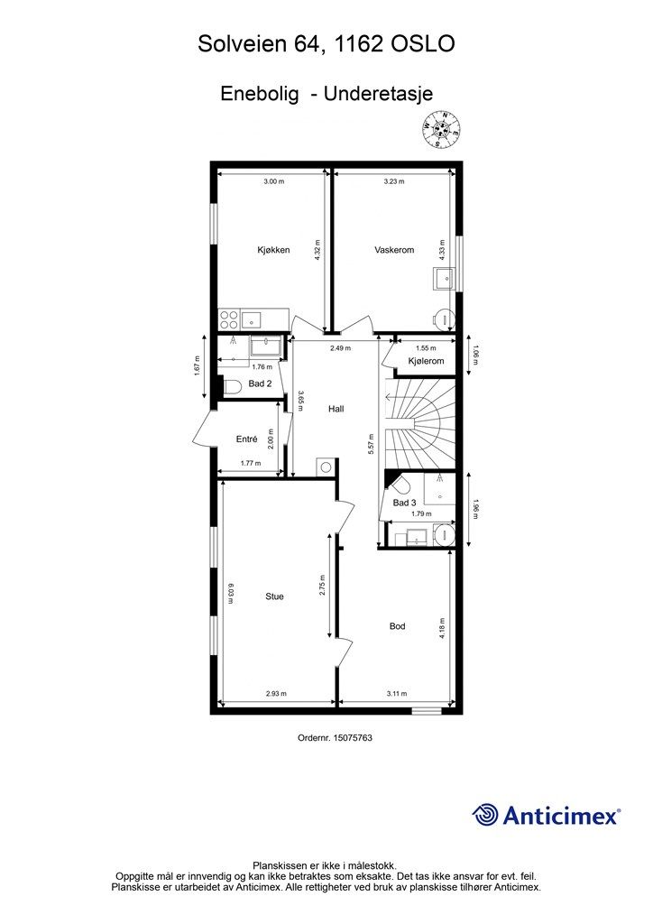 Plantegning - Underetasje