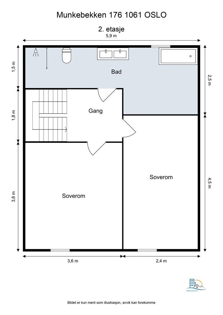 Plantegning 2. etasje