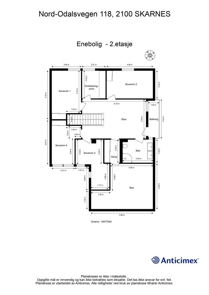 Plantegning - 2.etasje.