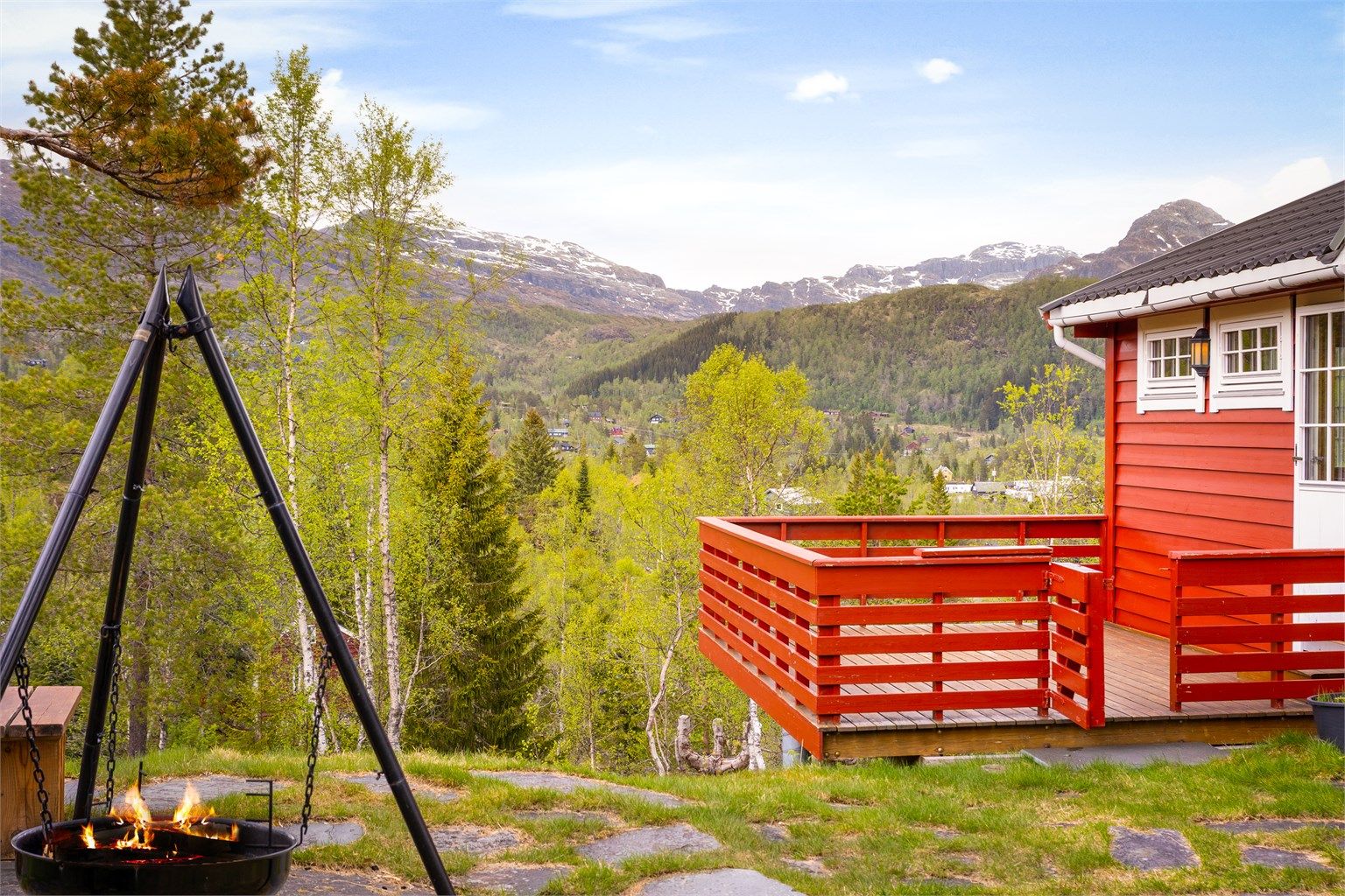 Nydelig beliggenhet med gangavstand til Furedalen Alpin og umiddelbar nærhet til milevis med preparerte langrennsløyper.
Foto: Didrik Høeg