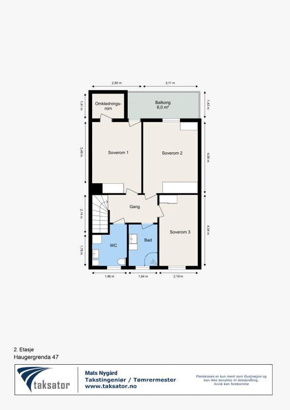 Plantegning - Annen etasje