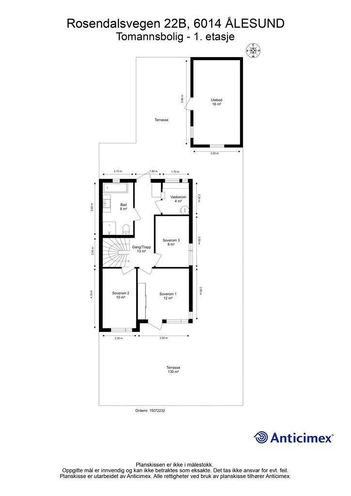 Målsatt planløsning 1. etasje