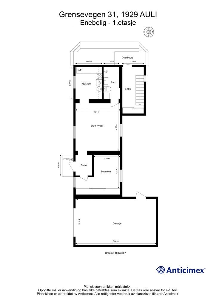 Plantegning - 1.etasje.