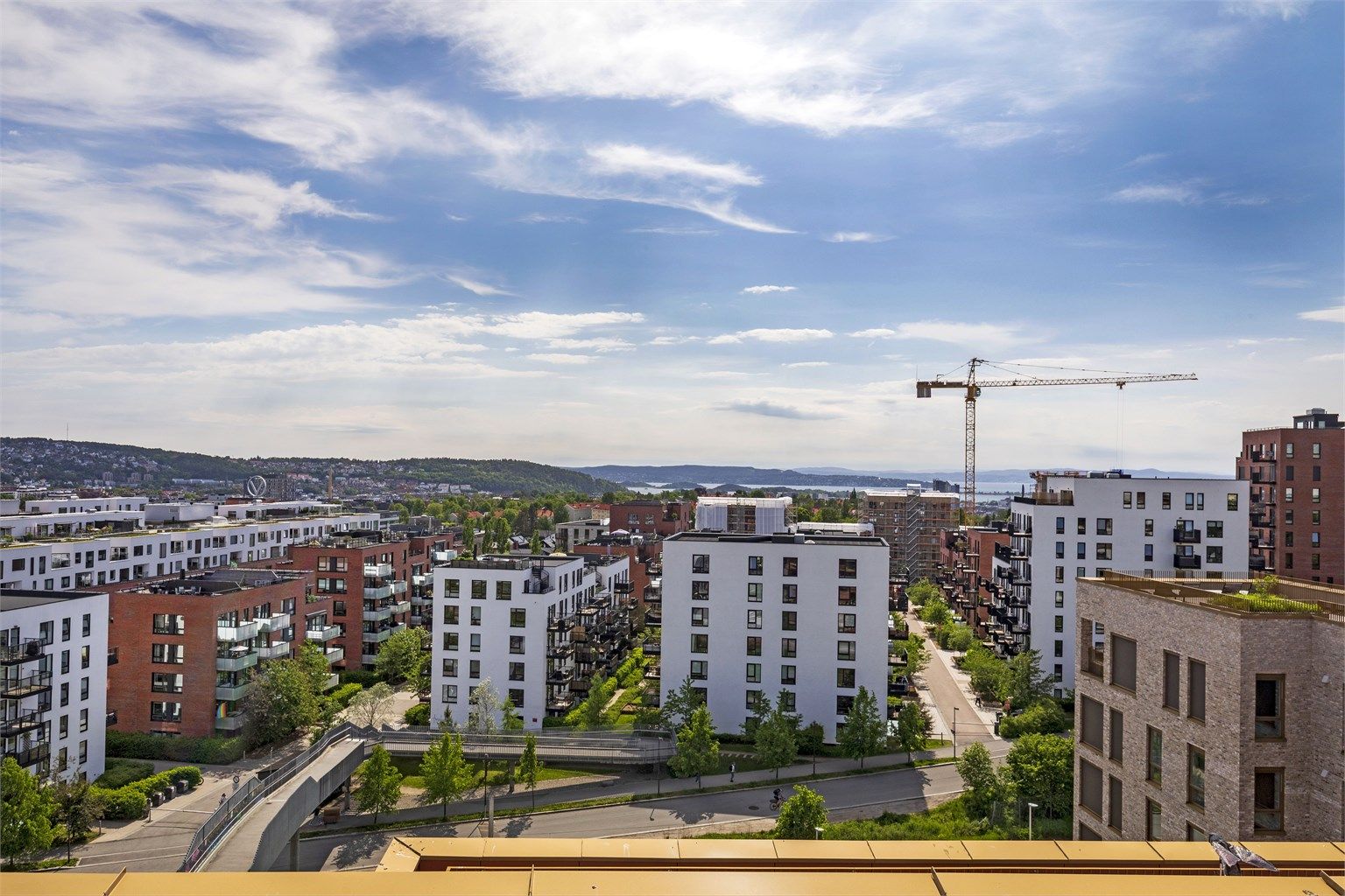 Utsikten fra takterrassen