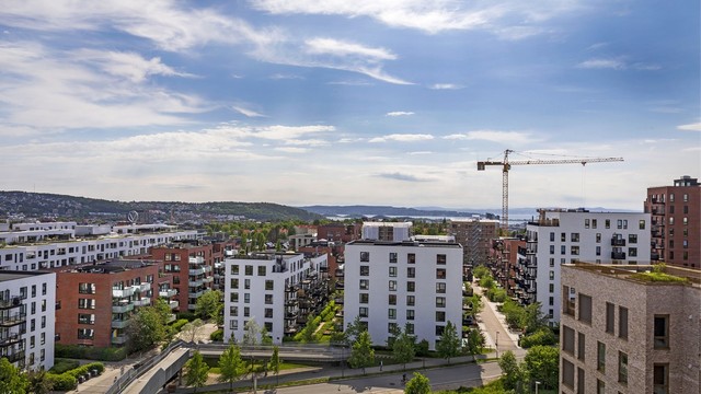 Utsikten fra takterrassen