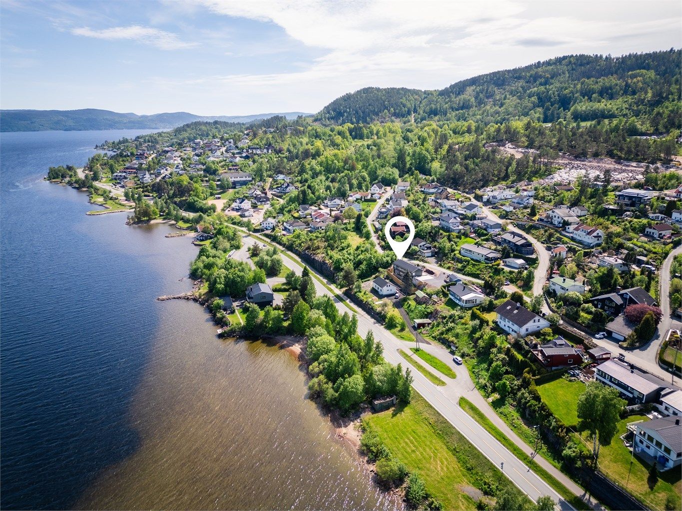 Eiendommen har en flott beliggenhet med flott utsikt over Drammensfjorden.
Foto: Stine Jørgens Prøitz