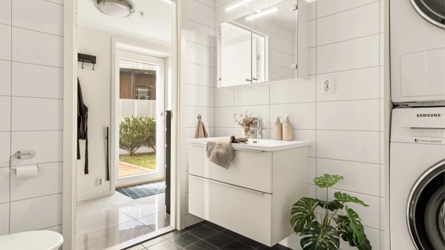 - Badet har en behagelig størrelse -