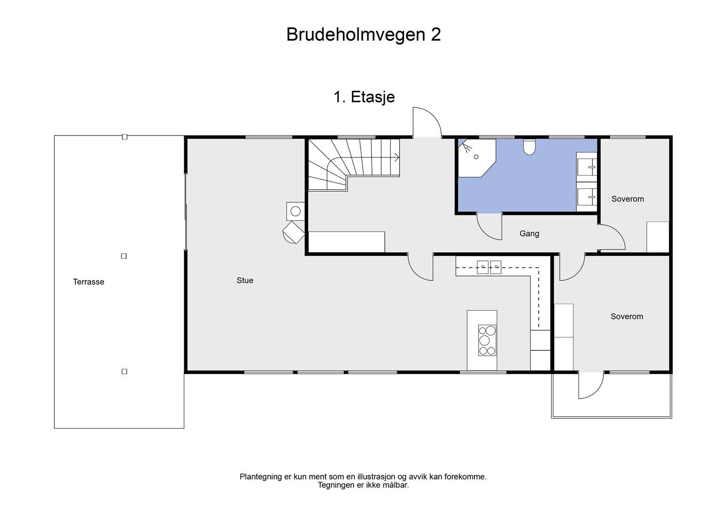 2 D plantegning 1. etasje