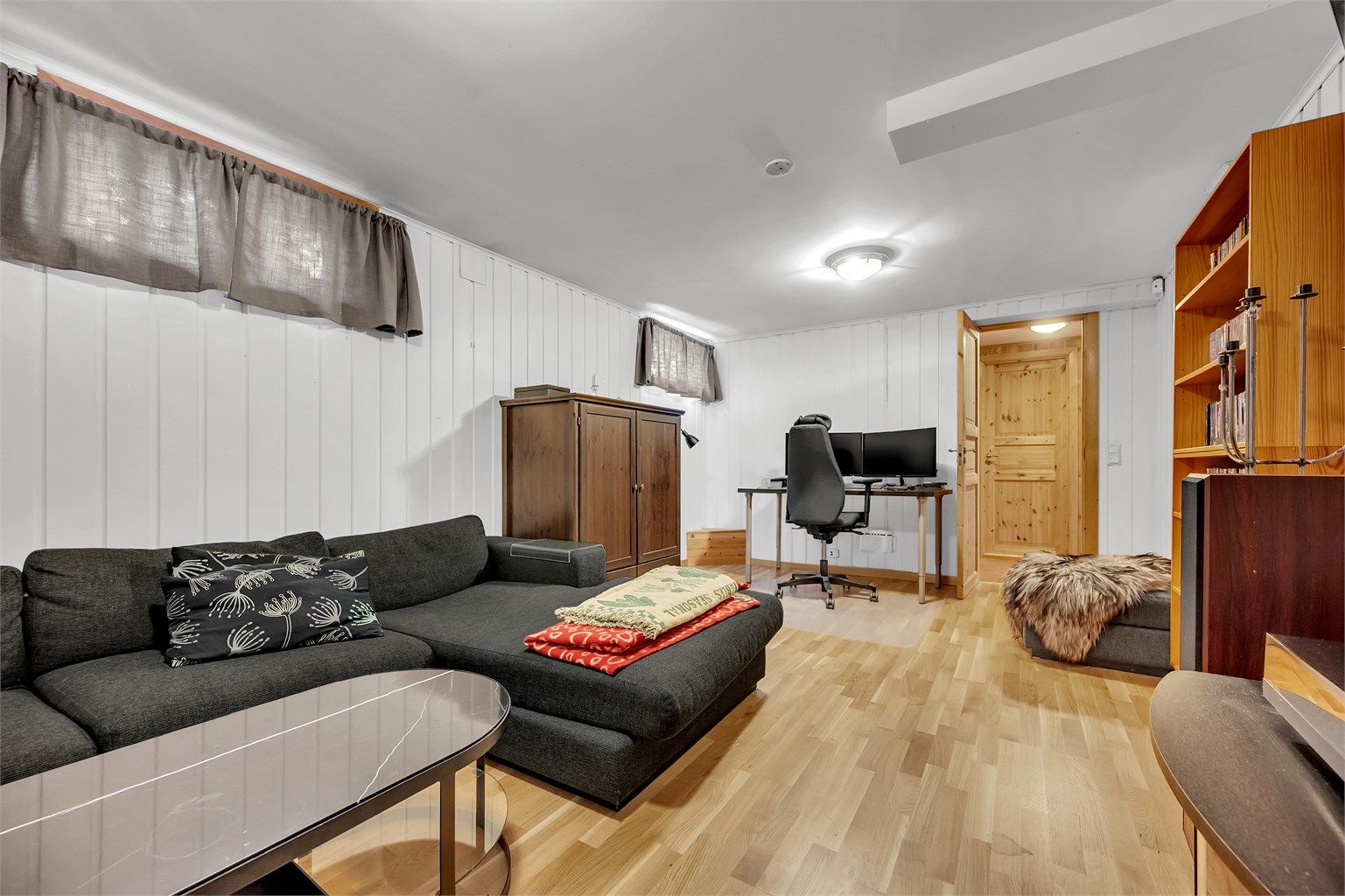 Kjellerstuen er ikke godkjent for varig opphold. 