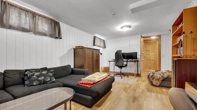 Kjellerstuen er ikke godkjent for varig opphold.